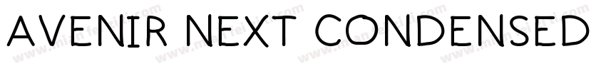 AVENIR NEXT CONDENSED UPPER Case字体转换